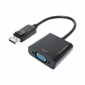 【納期目安：１週間】ミヨシ 【送料無料】DP-DSA1/BK DisplayPort-D-sub変換アダプタ (DPDSA1/BK)