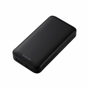 エレコム 【送料無料】DE-C50L-20000BK モバイルバッテリー 20000mAh 大容量 PD 65W 入出力(Type-C×1) 出力(Type-C×1 USB-A×1) ブラッ