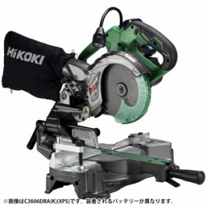 HiKOKI（日立工機） 【送料無料】C3606DRA(K)(XPSZ) 36V 充電式 卓上スライド丸のこ 刃径165mm レーザーマーカー付 蓄電池・充電器付 [KH