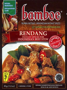  【bamboe】ルンダンの素【インドネシア料理】 RENDANG / バリ 料理の素 ハラル bamboe（バンブー） ナシゴレン 食品 食材 アジアン食品 