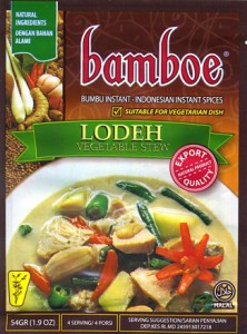  【bamboe】インドネシア料理 ロデの素 LODEH / バリ 料理の素 ハラル bamboe（バンブー） ナシゴレン 食品 食材 アジアン食品 エスニッ