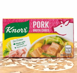  ポークキューブ フィリピン 60g 【KNORR】 / フィリピン料理 フィリピン料理の素 ブイヨン ダシ コンソメ Knorr（クノール） カレカレ 