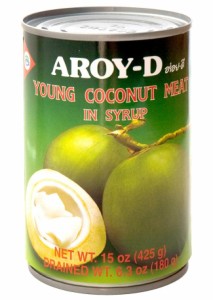  ココナッツミート 400ml (AROY D) / ココナッツ果肉 缶詰 デザート （アロイ ディ） エスニック料理 ココナッツオイル アジアン食品 エ