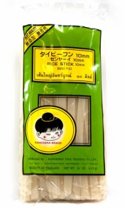  タイ ビーフン ストレート −センヤイ− 幅1cm パック 400g / タイ料理 春雨 生春巻き パッタイ アジアン食品 エスニック食材