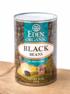  【オーガニック】ブラック ビーンズ 缶詰 Black Beans 425g【アリサン】 / ALISHAN アメリカ 黒豆 ブラックビーン ダル Eden（エデン） 