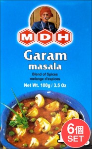  【6個セット】ガラムマサラ スパイス ミックス 100ｇ 小サイズ 【MDH】 / インド料理 カレー アジアン食品 エスニック食材