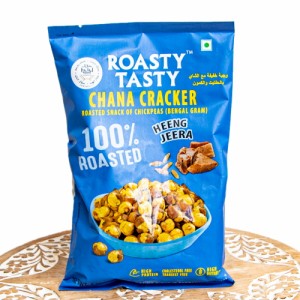  ヒングとクミンのひよこ豆スナック ロースト チャナ クラッカー Roasted Chana Cracker Heeng Jeerai【ROASTY TASTY】 / インド お菓子 