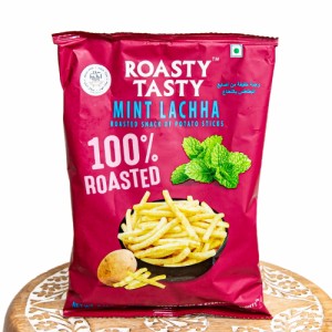  ミントフレーバーのローストポテトスティック Roasted Potato Stick Mint Lachha【ROASTY TASTY】 / インド お菓子 ナムキン スパイス 