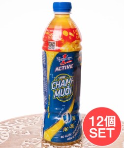  【12個セット】ナンバーワンアクティブ 塩レモンドリンク Chanh mu?i / アジア ジュース ペットボトル ベトナム ハーブティー コーヒー 