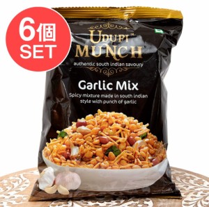 【6個セット】スパイシーヌードルスナック Udupi Munch Garlic Mix 170g【Udupi】 / インド お菓子 フライドヌードル ピーナッツ インス