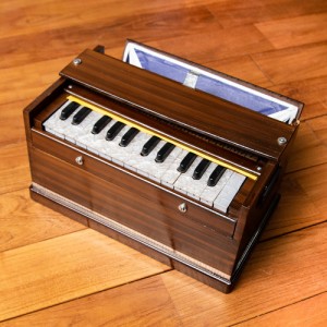  【送料無料】 とにかく軽い！携帯用ベイビーハルモニウム 25鍵【Kartar Music House社製】 / Harmonium ピアノ インド 楽器 鍵盤楽器 民