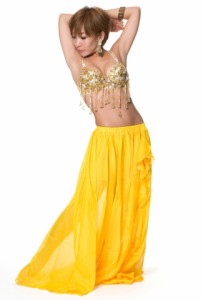  【送料無料】 ベリーダンス衣装 スカート ブラ 上下セット / 群舞 コスチューム Belly Dance