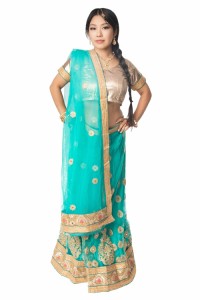 【送料無料】 インドのレヘンガドレスセット / パーティードレス コスプレ ウェディングドレス 民族衣装 TIRAKITA(ティラキタ) サリー 