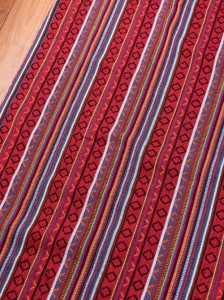  〔50cm切り売り〕ネパール伝統のコットン織り生地 厚手〔幅約124cm〕 / ネパールゲリ アジアン 量り売り 布 インド ファブリック エスニ