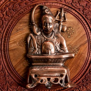  〔壁掛けタイプ〕インドの神様ウォールハンギング シヴァ 24cm / 壁掛け像 ナタラジ 置物 エスニック アジア 雑貨