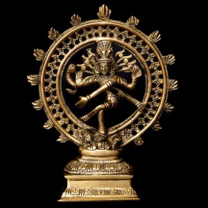  【送料無料】 ダンシング シヴァ（21cm） / シヴァ像 神様像 ナタラジ ヒンドゥー教 ナタラージャ インド 置物 エスニック アジア 雑貨