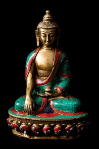  【送料無料】 アクショービャ 阿しゅく如来 高さ：約20 / ネパール 像 神様 インド 置物 エスニック アジア 雑貨