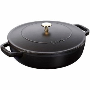 ストウブ(staub) ブレイザー IH対応 ソテーパン 24cm 40511-473(ブラック)