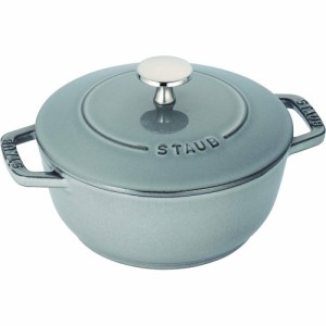 ストウブ(staub) Wa-NABE ワナベ グレー Sサイズ 16cm 両手鍋 IH対応