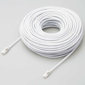 エレコム(ELECOM) LD-GPAT/WH40/RS(ホワイト) Cat6A LANケーブル 40m