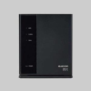 エレコム(ELECOM) WMC-2LX2-B(ブラック) メッシュ WiFi 無線LAN ルーター 親機 + 中継器 WiFi6