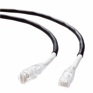 エレコム(ELECOM) LD-GPAOS/BK50(ブラック) LANケーブル CAT6A 50m 屋外用 高速 10Gbps ストレート