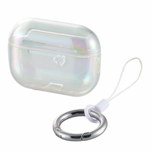 エレコム(ELECOM) AVA-AP4UCA-CR(オーロラクリア) AirPods Pro2 第2世代 ソフトケース TPU 強靭な耐久性 magsafe充電