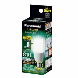 パナソニック(Panasonic) LDT6NGE17ST6 LED電球 T形タイプ(昼白色) E17口金 60W形相当 810lm