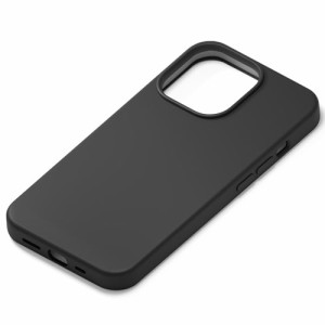 PGA PG-21NSC01BK(ブラック) iPhone 13 Pro用 抗菌スリムシリコンケース Premium Style