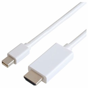 IODATA(アイ・オー・データ) GP-MDPHD/W-10(ホワイト) Mini DisplayPort→HDMIケーブル 1m