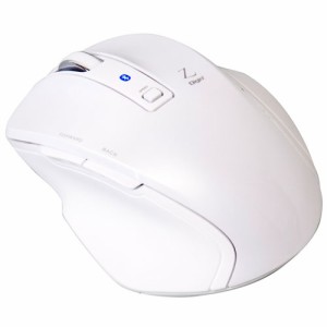 ナカバヤシ MUS-BKF121W(ホワイト) 5ボタン 小型Bluetooth BlueLEDマウス