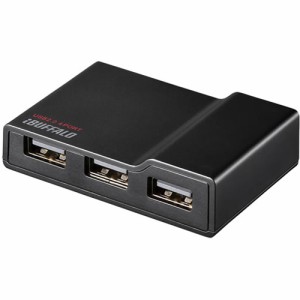 バッファロー(BUFFALO) BSH4A11BK(ブラック) USB2.0 TV/PC対応セルフパワー 4ポートハブ