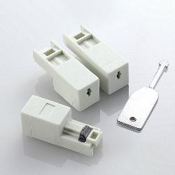 エレコム(ELECOM) ESL-LAN1 ネットワークセキュリティ RJ-45コネクタジャック鍵付きプロテクター 3個