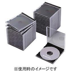 エレコム(ELECOM) CCD-JSCN30BK(ブラック) Blu-ray/DVD/CDケース 標準 PS 1枚収納