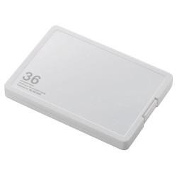 エレコム(ELECOM) CMC-SDCPP36WH(ホワイト) SD/microSDカードケース プラスチックタイプ
