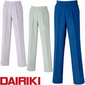 作業服 パンツ スラックス 大川被服 DAIRIKI ダイリキ スラックス(脇ゴム入り) 59905 作業着 春夏