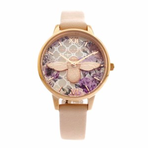 オリビアバートン レディース 腕時計/OLIVIA BURTON 腕時計 ホワイト ピンク 送料無料/込 誕生日プレゼント