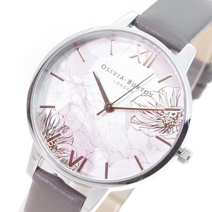 オリビアバートン レディース 腕時計/OLIVIA BURTON 腕時計 ホワイト グレー 送料無料/込 父の日ギフト