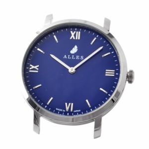 アレス メンズ 腕時計ヘッド/ベルト別売/ALLES 39mm 39mm パーツ 腕時計ヘッド/ベルト別売 ネイビー/シルバー 送料無料/込 父の日ギフト