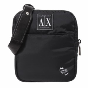 アルマーニエクスチェンジ メンズ ショルダーバッグ/ARMANI EXCHANGE 斜めがけ ロゴ ショルダーバッグ BLACK 送料無料/込 父の日ギフト