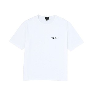 アーペーセー メンズ Tシャツ カットソーSサイズ/APC T-SHIRT JEREMY クルーネック 半袖 ワンポイント Tシャツ カットソー ホワイト系 送