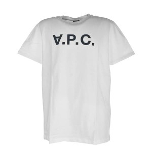 アーペーセー メンズ Tシャツ カットソーLサイズ/APC T-SHIRT VPC COLOR H 半袖 クルーネック ロゴ Tシャツ カットソー ネイビー系 送料