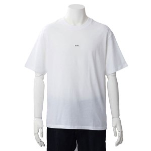 アーペーセー メンズ Tシャツ カットソーMサイズ/APC T-SHIRT KYLE ワンポイントロゴ 無地 半袖 Tシャツ カットソー ホワイト系 送料無料