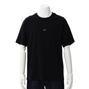 アーペーセー メンズ Tシャツ カットソーSサイズ/APC T-SHIRT KYLE クルーネック 半袖 ワンポイント Tシャツ カットソー ブラック系 送料