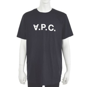 アーペーセー メンズ Tシャツ カットソーSサイズ/APC T-SHIRT VPC COLOR H 半袖 クルーネック ロゴ Tシャツ カットソー ネイビー系 送料