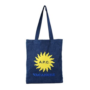 アーペーセー レディース&メンズ トートバッグ ショルダーバッグ 手提げバッグ/APC TOTE LOU VACANCES ロゴプリント VACANCES シンプル 