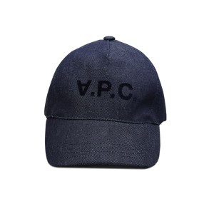 アーペーセー メンズ＆レディース ベースボールキャップ 野球帽子 ストラップバックキャップ58cm/APC CASQUETTE EDEN VPC ロゴ刺繍 デニ