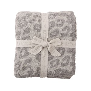 ベアフットドリームズ ブランケット 毛布 寝具/BAREFOOT DREAMS COZYCHIC BAREFOOT IN THE WILD THROW ヒョウ柄 レオパード柄 シングル 