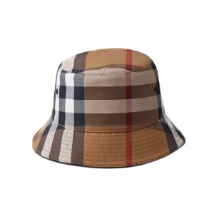 バーバリー レディース&メンズ バケットハット 帽子/BURBERRY HEADWEARBIRCH BROWN IP CHK チェック柄 バケットハット 帽子 ブラウン系 