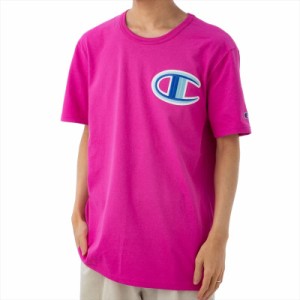 チャンピオン メンズ Tシャツ カットソーLサイズ/Champion 半袖 クルーネック ロゴ Tシャツ カットソー 送料無料/込 母の日ギフト 父の日